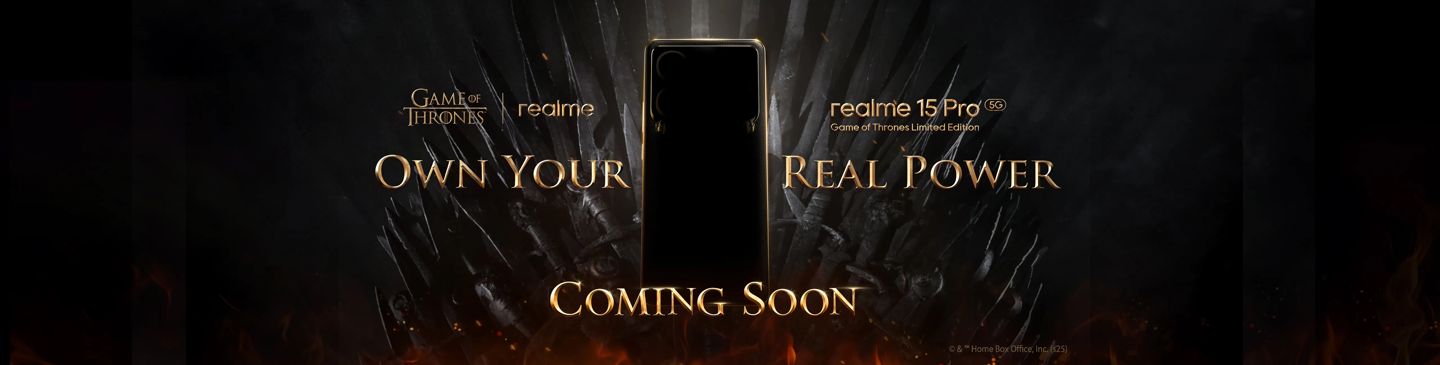 realme 真我 15 Pro 手机将推《权力的游戏》限量版，10 月 8 日海外发布