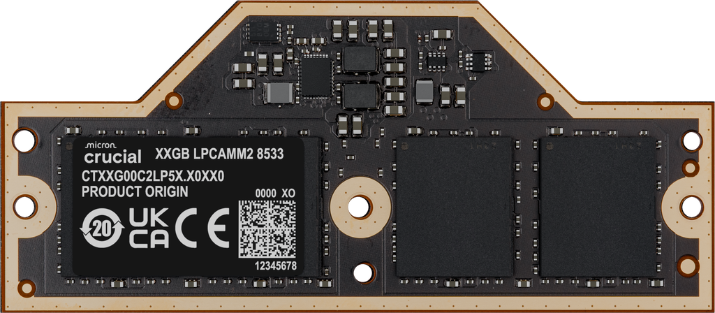 美光英睿达推出 8533MT/s LPCAMM2 内存模组，单条 64GB 容量