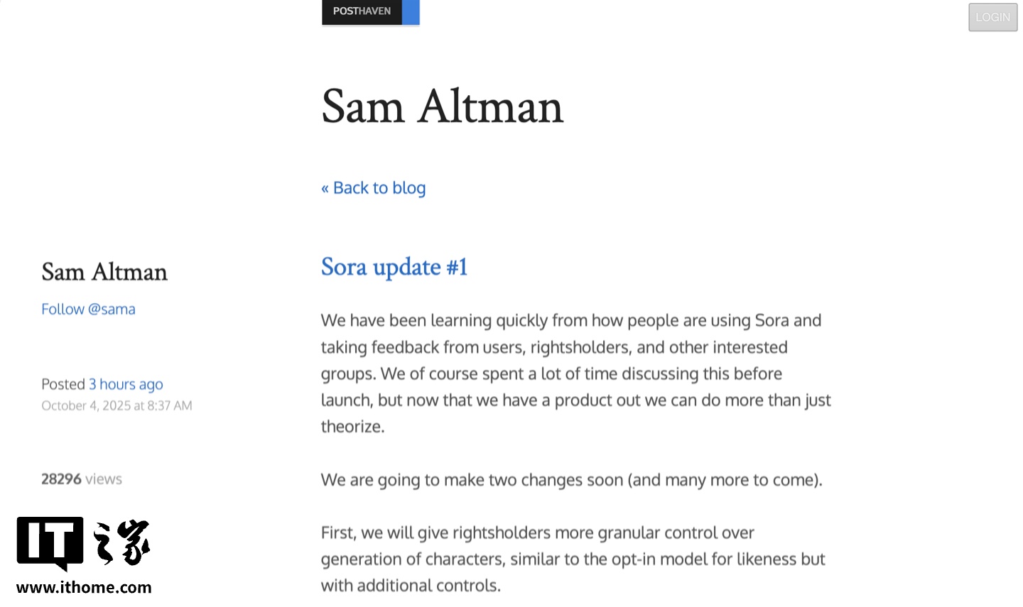 OpenAI 奥尔特曼拟用 Sora“变现”，借助 AI 生成视频来盈利