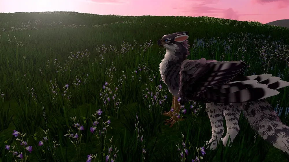 在VRChat中“化身飞鸟”:玩家用眼动追踪实现“狮鹫飞行梦”