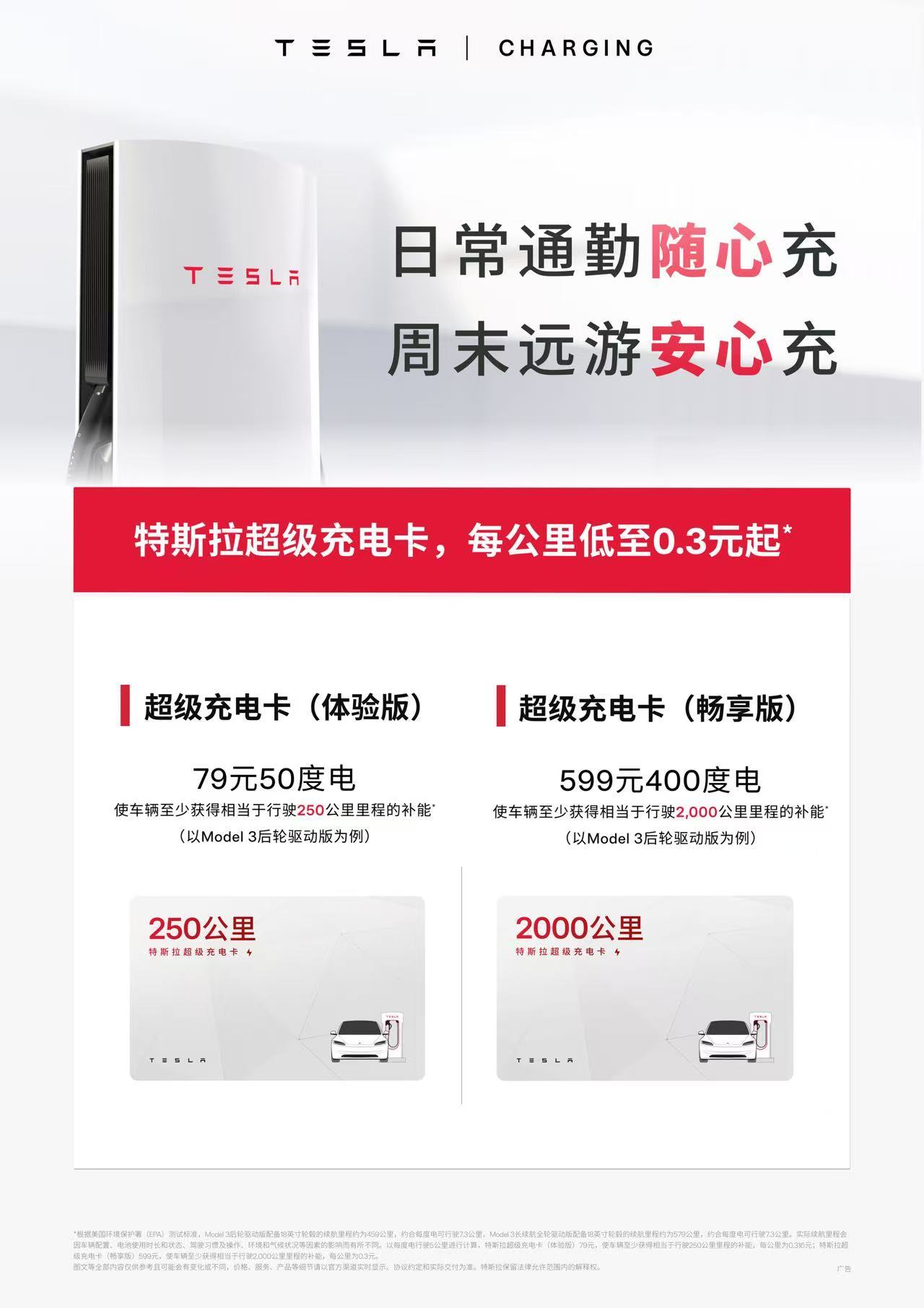 特斯拉超级充电卡转赠功能上线，79 元 50 度电
