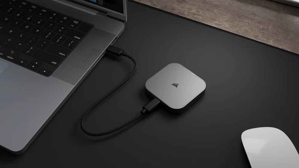 海盗船推出 USB-C 10Gbps 移动固态硬盘 EX300U，兼容 MagSafe 磁环