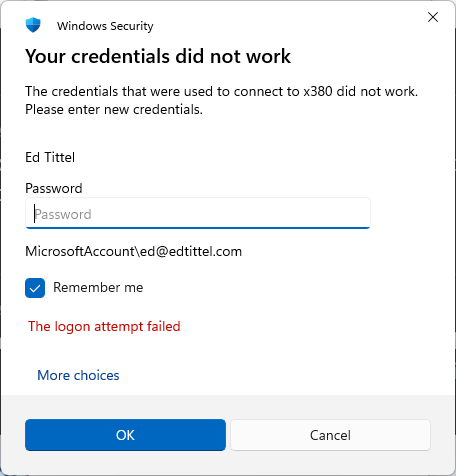 Win10 / Win11 学院：如何修复远程桌面拒绝微软账号登录