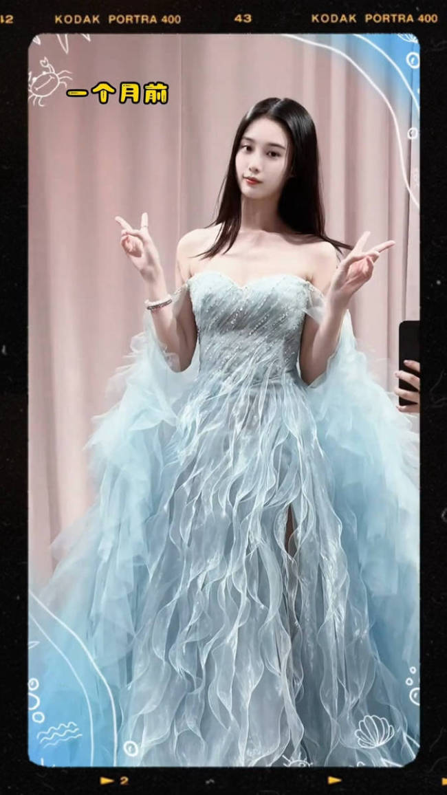 徐艺洋分享试穿婚纱花絮 十二套婚纱尽显优雅高贵