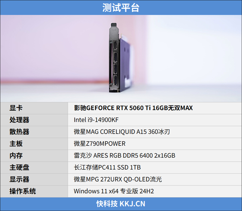 影驰RTX 5060 Ti无双MAX显卡评测：单槽超薄天下无双 给DIY玩家更多可能