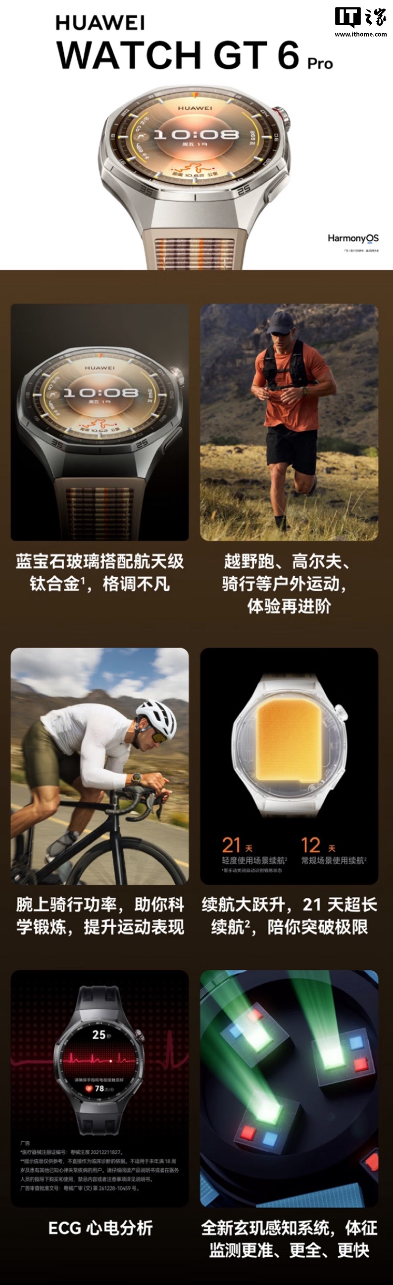 首发价 2438 元起，华为 WATCH GT 6 Pro 智能手表预售