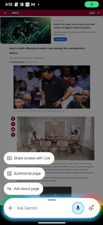 节省你的阅读时间：安卓 / iOS 版谷歌 Chrome 浏览器将内置 Gemini AI，可总结网页内容