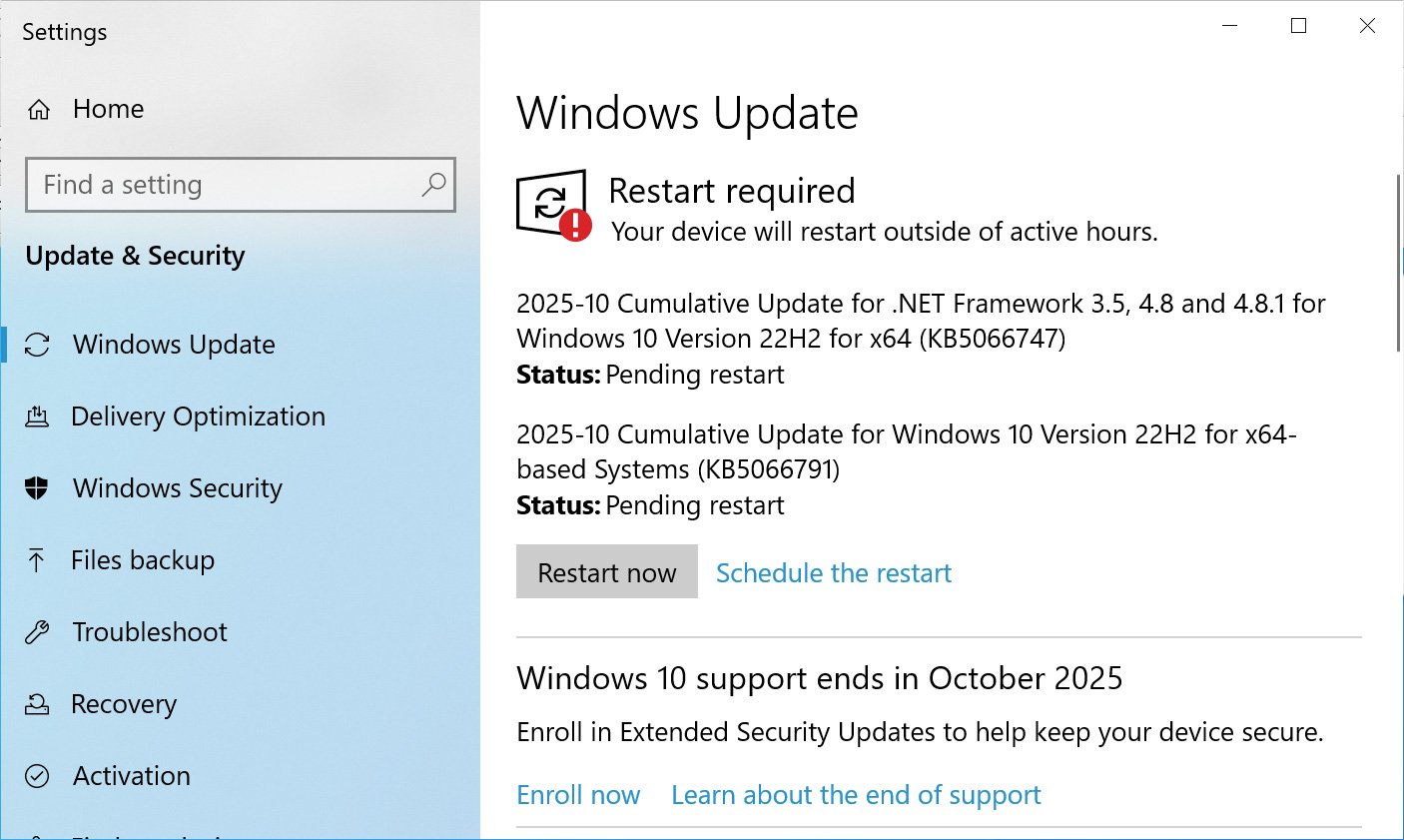 Win10 终止支持前最后更新：微软推送 10 月更新，修复中文显示故障、SMBv1 协议问题