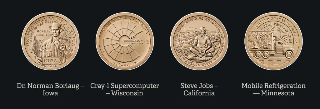 美国铸币局官宣：苹果联合创始人乔布斯将登上美国创新一美元硬币