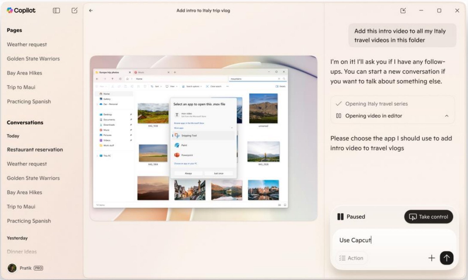 微软 Win11 迎来“AI 管家”：像真人一样完成写文档、发邮件等桌面任务