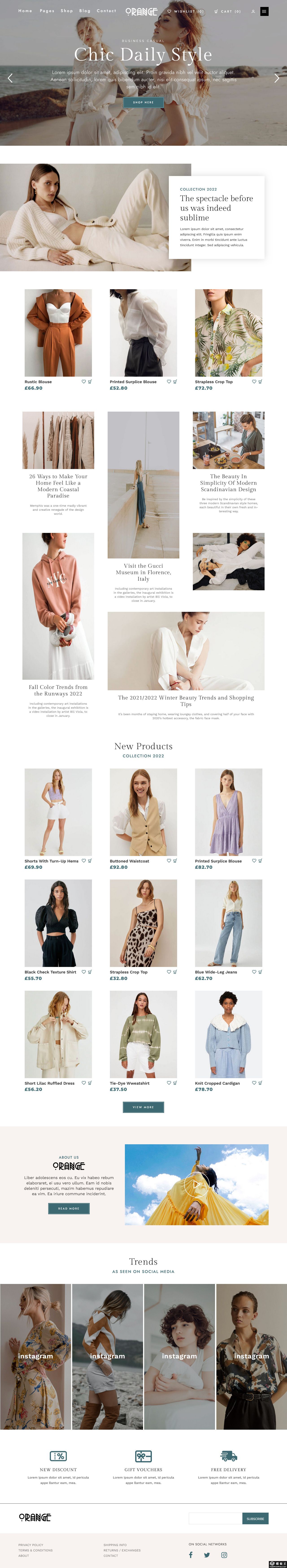 时尚生活多品类电商网站模板