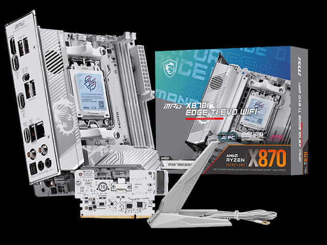 微星正式推出 MPG X870I EDGE TI EVO WIFI 主板，支持 10G 内存超频