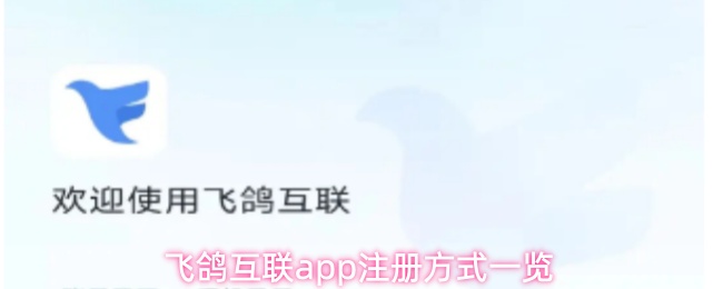 飞鸽互联app注册方式一览