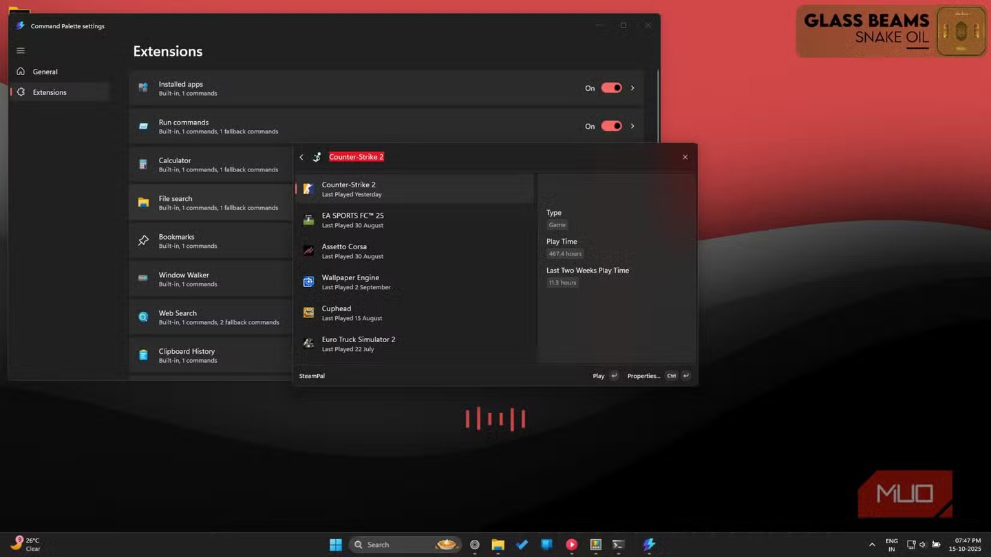 微软最强 Win11“外挂”：PowerToys 命令面板主打“快、准、无广告”，让原生搜索黯然失色