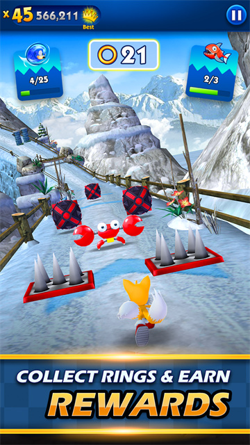 索尼克冲刺无限红星无限黄环无限钻石