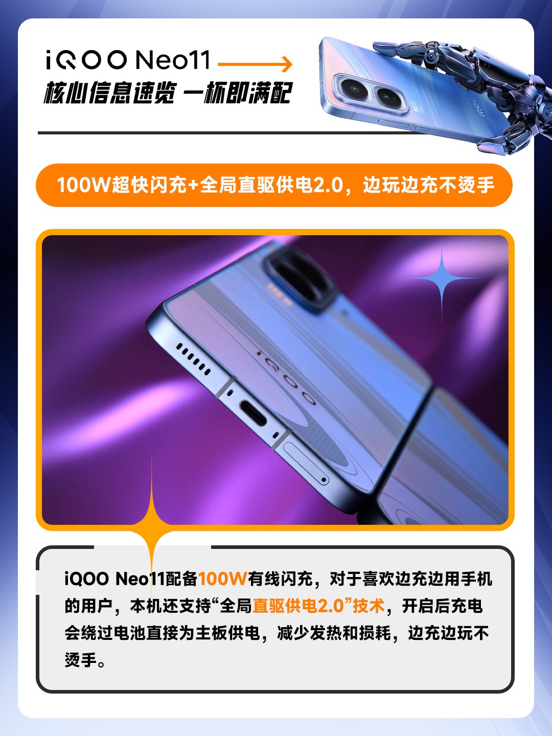 iQOO Neo11核心信息速览 一杯即满配