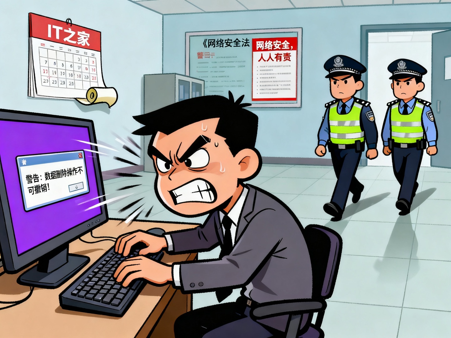 公安部网安局：离职前故意删除公司数据，青岛一公司员工被罚