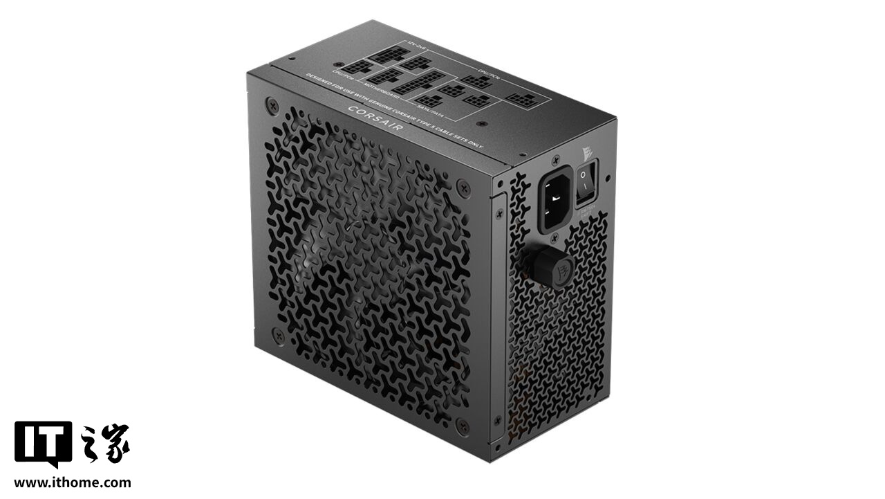 海盗船发布第二代 RMx SHIFT 电源：兼容 ATX 3.1、PCIe 5.1 标准，最高 1000W