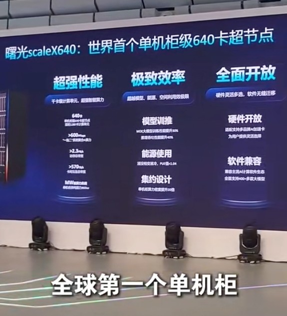 曙光scaleX640的性能参数