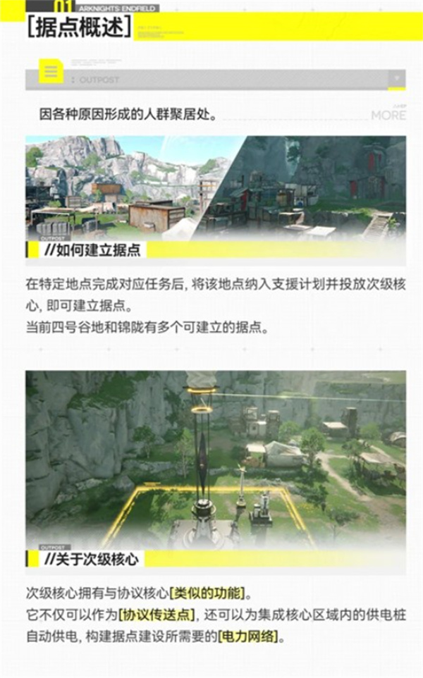 《明日方舟:终末地》基础建设功能一览