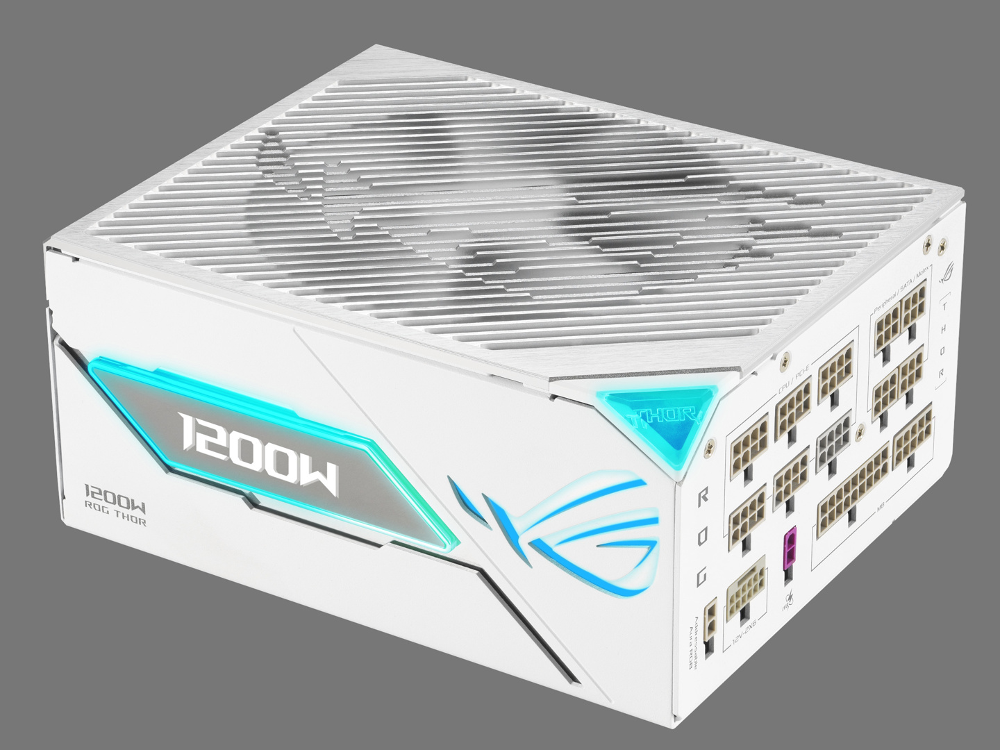 华硕 ROG 雷神 3 代 1200W 白金氮化镓电源新增白色款，3899 元