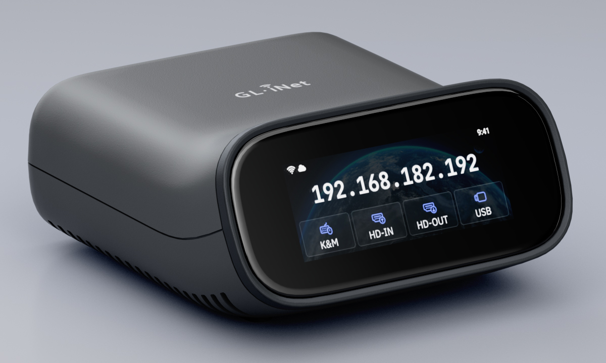 GL.iNet 预告 Comet Pro (GL-RM10)：基于 Wi-Fi 的带屏远程 KVM