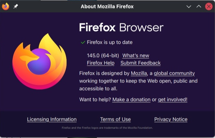 火狐 Firefox 145 浏览器稳定版发布：停止支持 32 位 Linux、反数字指纹追踪迈入第二阶段