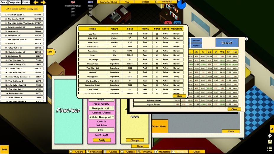 漫画公司经理绿色中文版