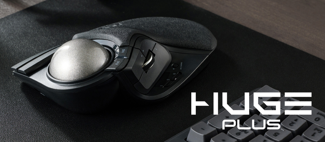 52mm 大型球体，ELECOM 宜丽客推出食指轨迹球鼠标 HUGE PLUS