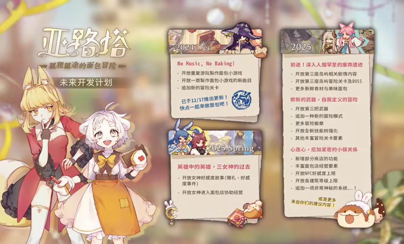 《亚路塔:狐狸狐途的面包冒险》游戏特色内容介绍