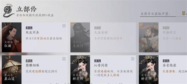 燕云十六声梨园怎么晋升 燕云十六声梨园怎么晋升