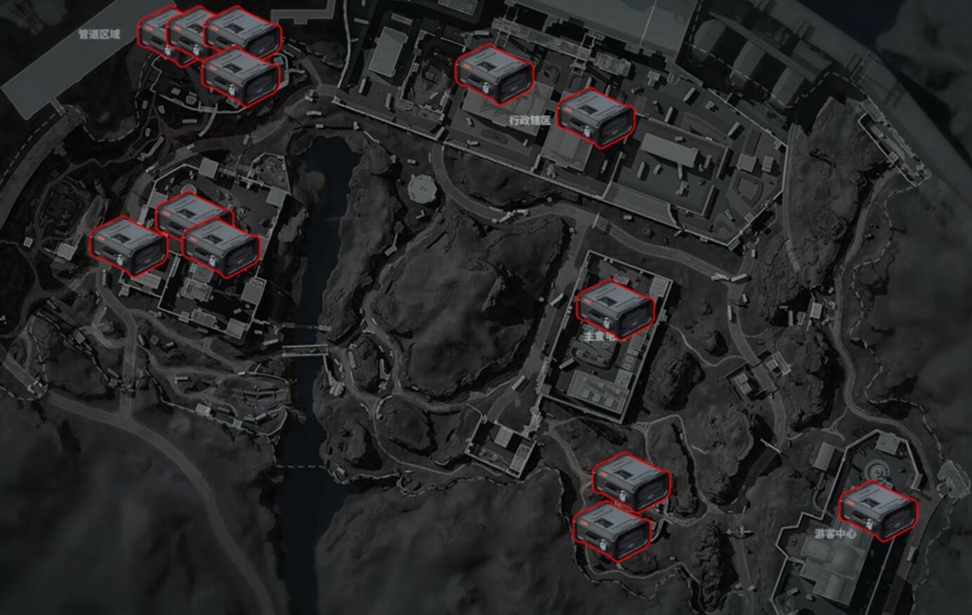 三角洲行动S7赛季大坝渡鸦之眼所有位置大全