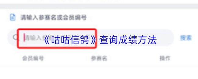 《咕咕信鸽》查询成绩方法