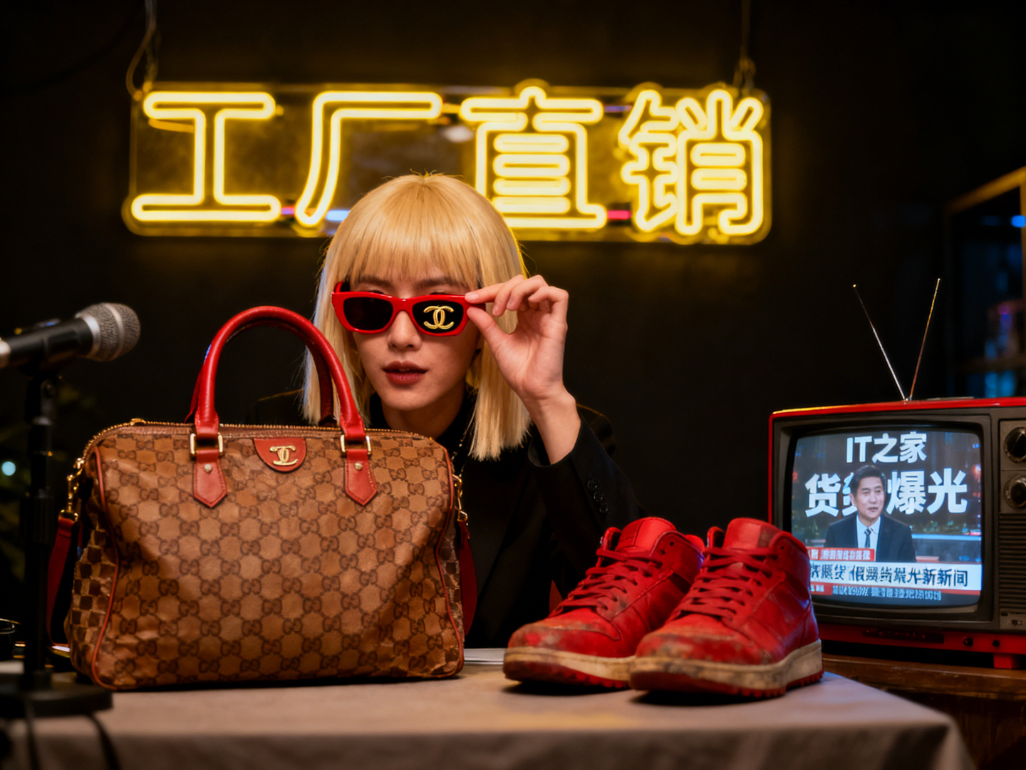 宣称“渠道货”实为高仿品，央视揭秘网络直播深夜售假现象