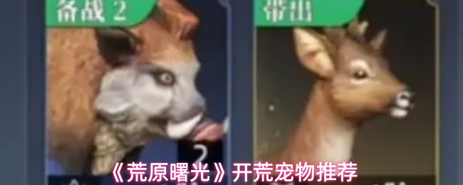 《荒原曙光》开荒宠物推荐
