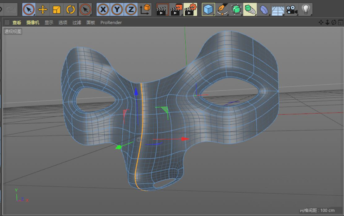 c4d连接对称面和编辑面的技巧