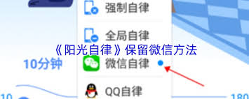 阳光自律如何设置白名单