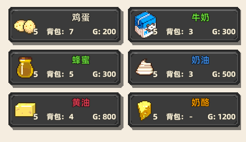 《原地起啡》全地图商店售卖内容介绍