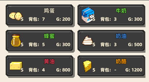 《原地起啡》全地图商店售卖内容介绍