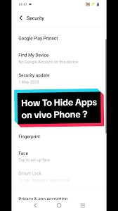 vivo手机软件如何隐藏不让别人看到