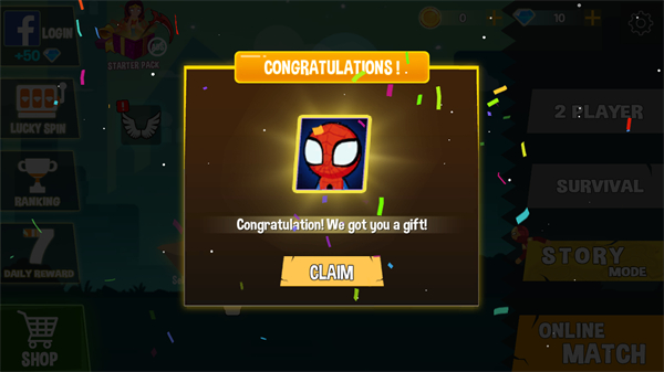 蜘蛛火柴人格斗内置菜单