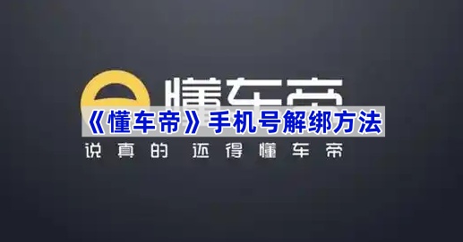 《懂车帝》手机号解绑方法