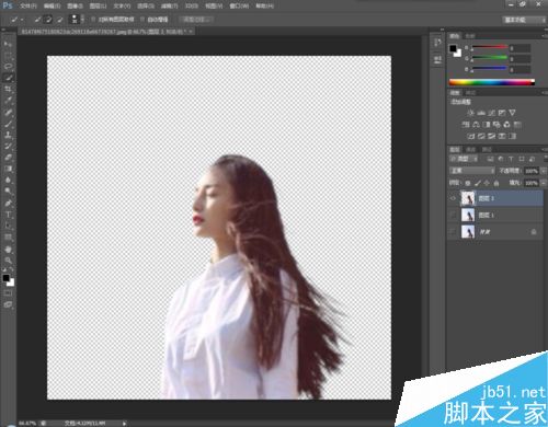 PS如何抠散乱的头发
