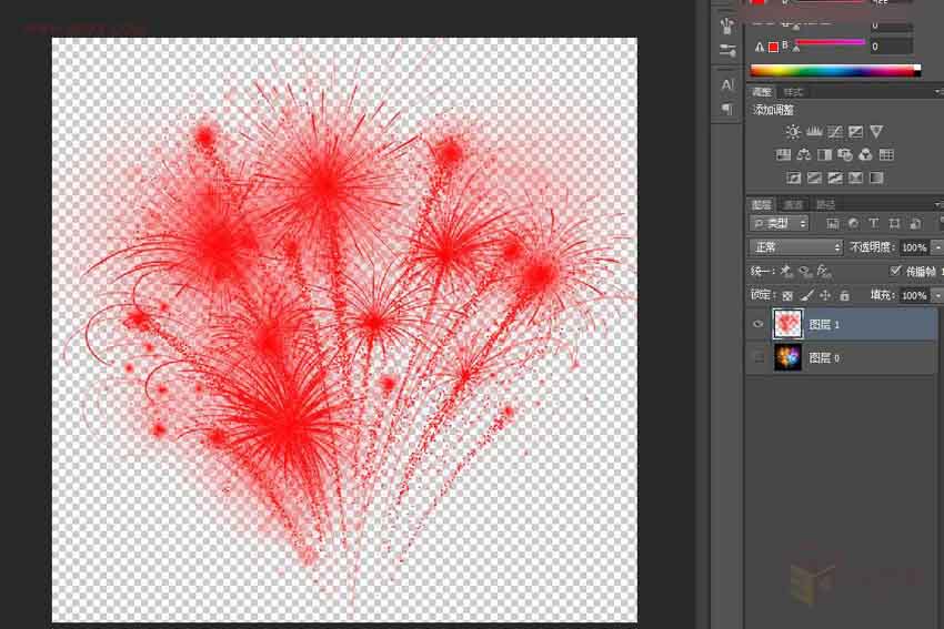 Photoshop巧用通道抠出绚丽的烟花效果图,PS教程,思缘教程网