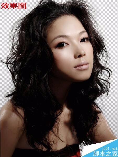 PS下如何使用背景橡皮擦截取人物头发?