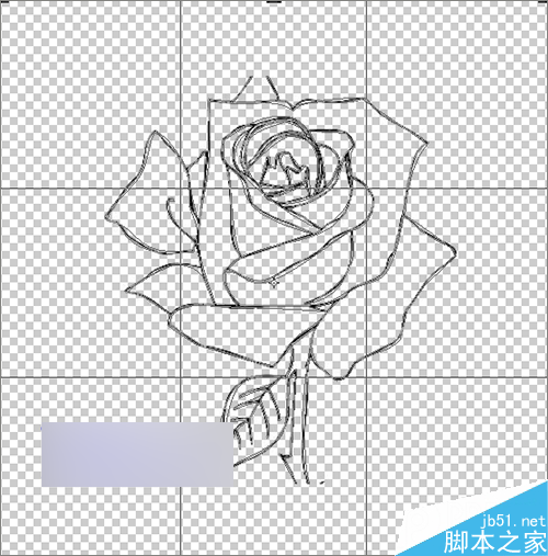 ps如何把简笔画中的线条快速的抠出?