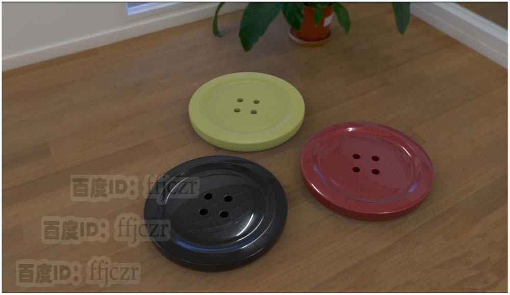 C4D怎么创建纽扣模型?