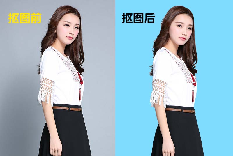 PS怎么使用色彩范围命令快速抠出模特照片?