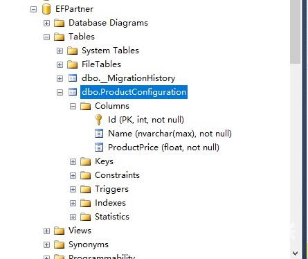 Entity Framework使用配置伙伴创建数据库