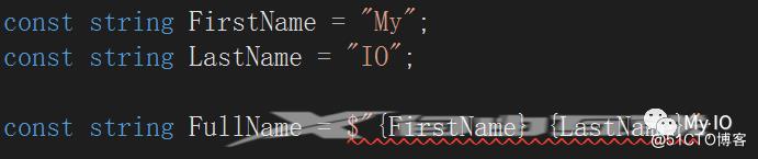 .NET 6新特性试用之常量内插字符串